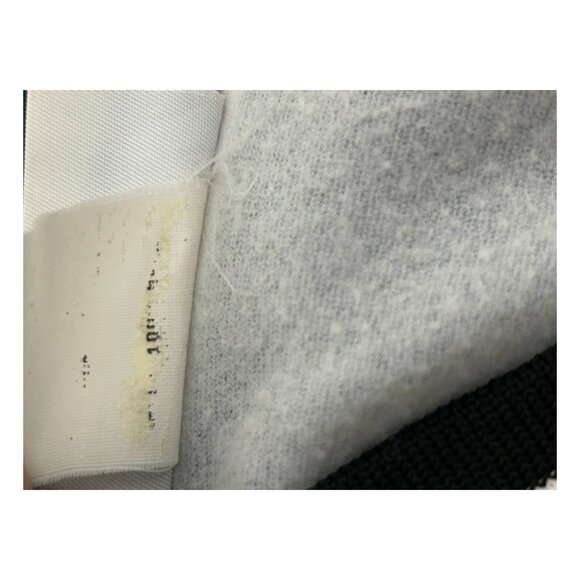 Hartwell Sports CAT Mens XL Black Satin Bomber Jacket Workwear Yellow Stripes - Picture 14 of 15